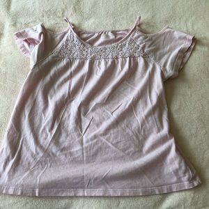 Pink off the shoulder top